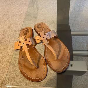 Tan Tory Burch Sandals